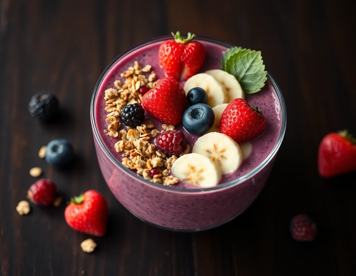Berry smoothie bowl